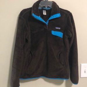 Patagonia Retool Snap fleece pullover Jacket Brown